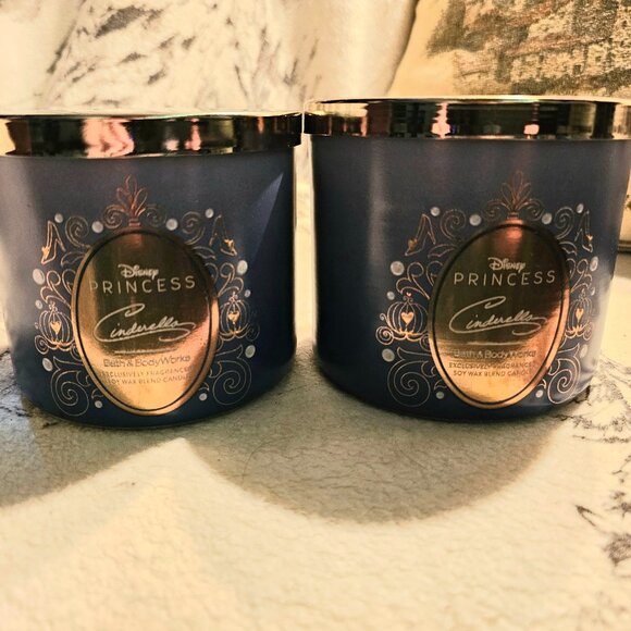 NEW! Bath and Body Works Disney Princess Cinderella Candles - Picture 1 of 2